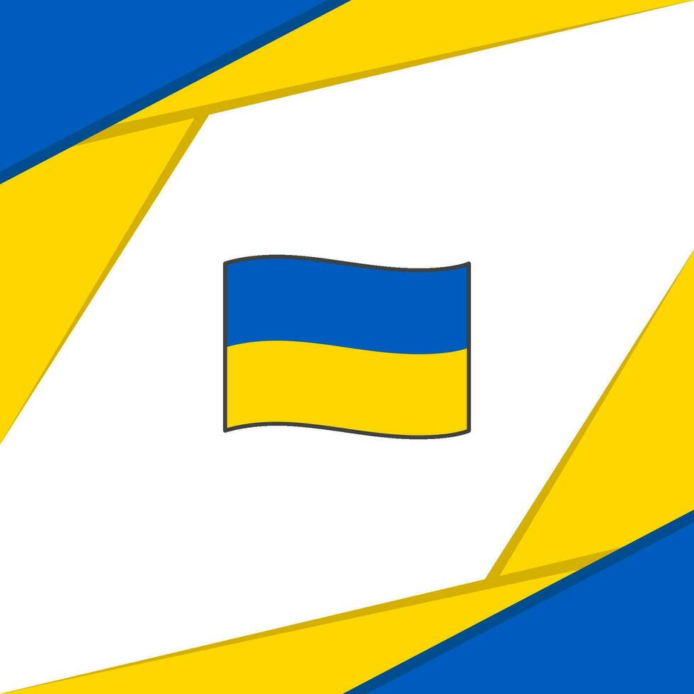 Ukraine Flagge abstrakt Hintergrund Design Vorlage. Ukraine Unabhängigkeit Tag Banner Sozial Medien Post. Ukraine Design vektor