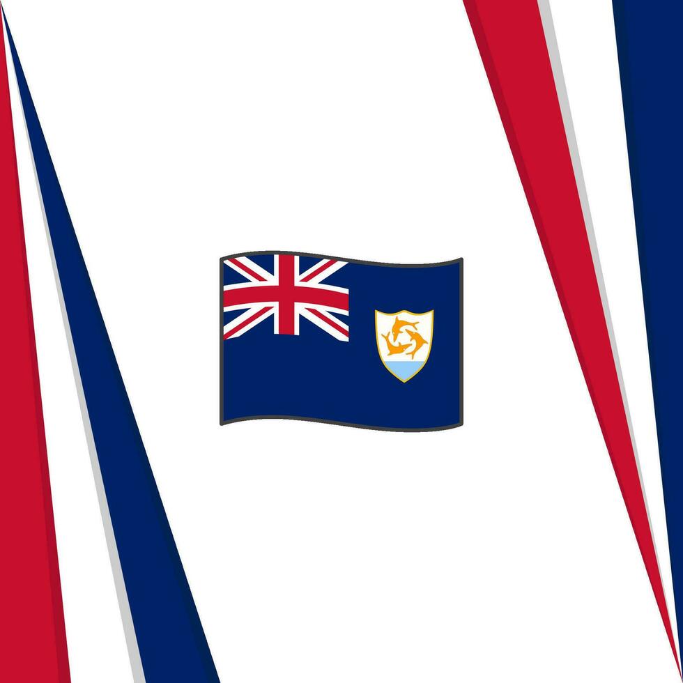 anguilla flagga abstrakt bakgrund design mall. anguilla oberoende dag baner social media posta. anguilla flagga vektor