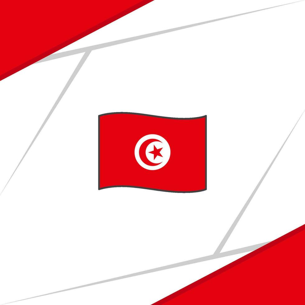 Tunesien Flagge abstrakt Hintergrund Design Vorlage. Tunesien Unabhängigkeit Tag Banner Sozial Medien Post. Tunesien vektor