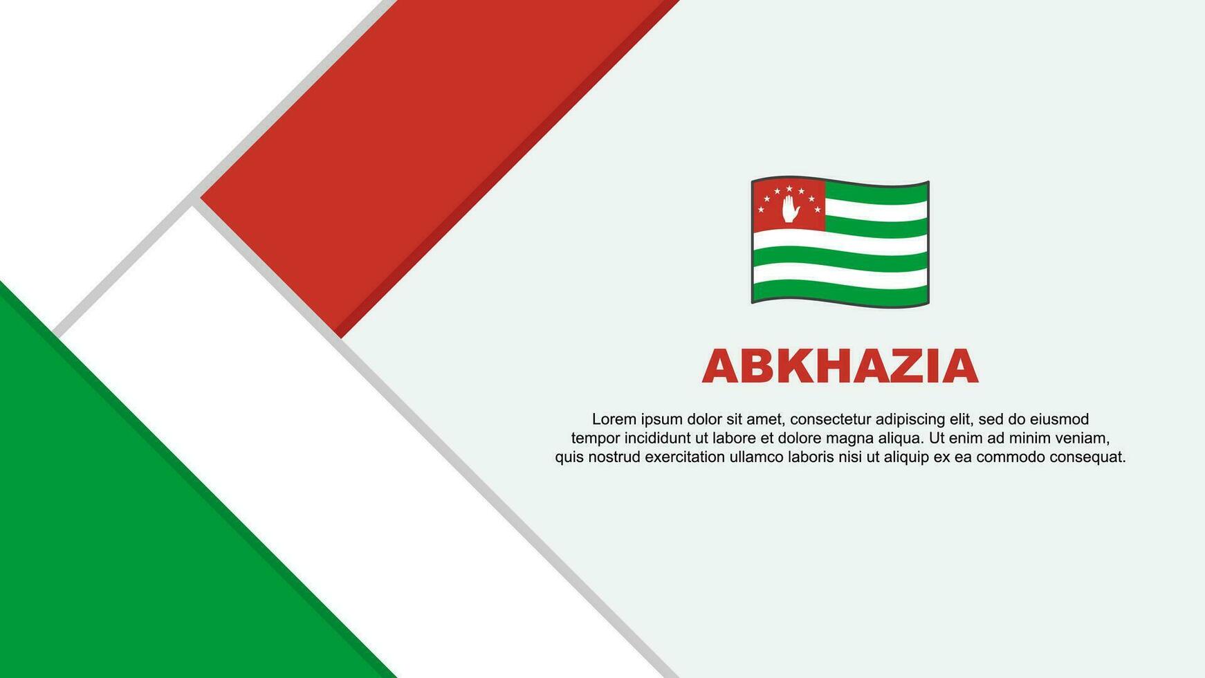 abkhazia Flagge abstrakt Hintergrund Design Vorlage. abkhazia Unabhängigkeit Tag Banner Karikatur Vektor Illustration. abkhazia Illustration