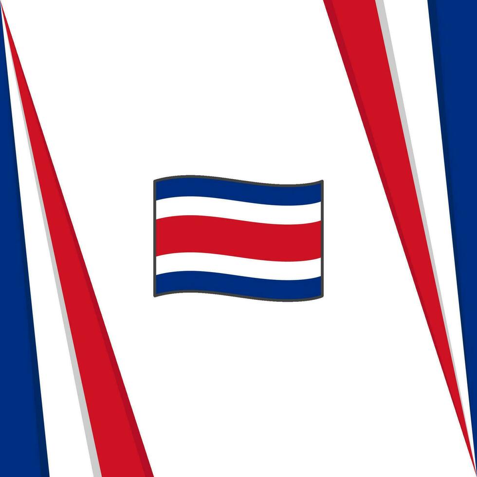 Costa Rica Flagge abstrakt Hintergrund Design Vorlage. Costa Rica Unabhängigkeit Tag Banner Sozial Medien Post. Costa Rica Flagge vektor