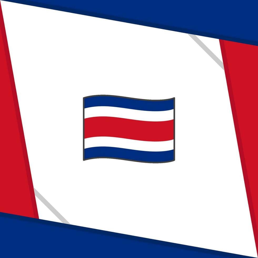 Costa Rica Flagge abstrakt Hintergrund Design Vorlage. Costa Rica Unabhängigkeit Tag Banner Sozial Medien Post. Costa Rica Unabhängigkeit Tag vektor