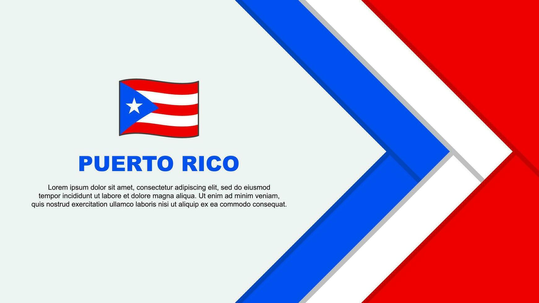 puerto rico flagga abstrakt bakgrund design mall. puerto rico oberoende dag baner tecknad serie vektor illustration. puerto rico tecknad serie