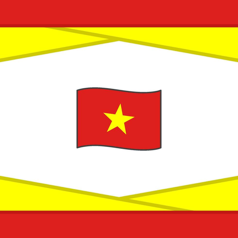 Vietnam Flagge abstrakt Hintergrund Design Vorlage. Vietnam Unabhängigkeit Tag Banner Sozial Medien Post. Vietnam Vektor