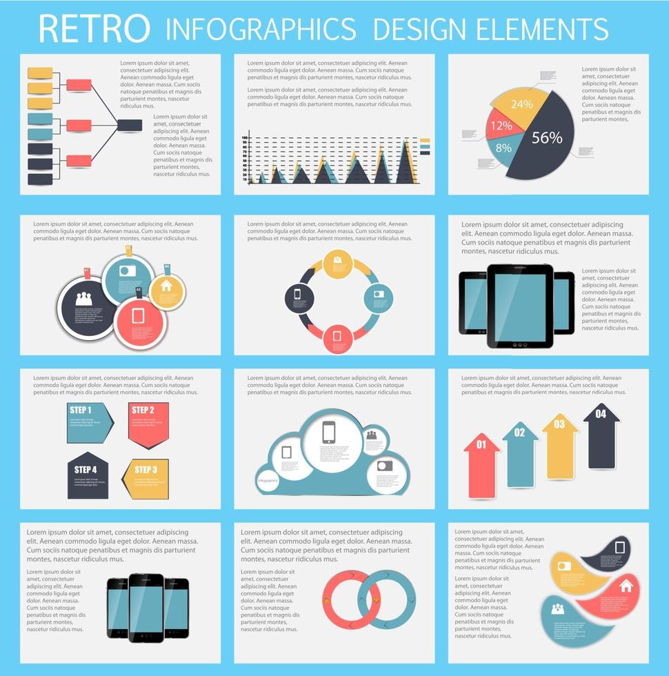 Infografik-Geschäftsschablonen-Vektorillustration vektor