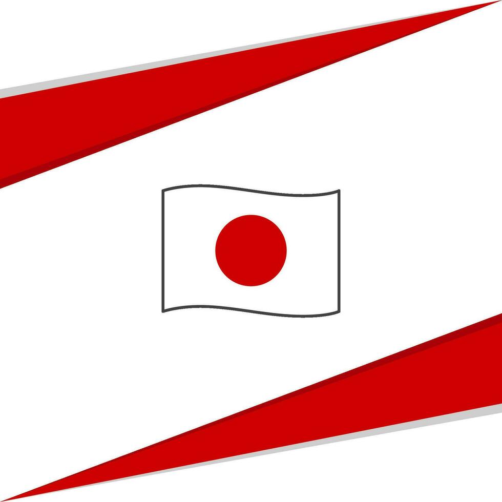 Japan Flagge abstrakt Hintergrund Design Vorlage. Japan Unabhängigkeit Tag Banner Sozial Medien Post. Japan Design vektor