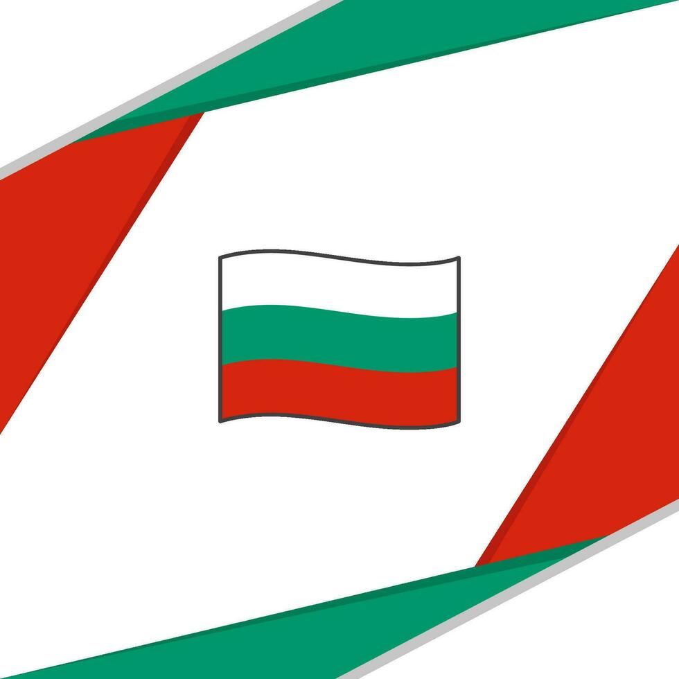 Bulgarien Flagge abstrakt Hintergrund Design Vorlage. Bulgarien Unabhängigkeit Tag Banner Sozial Medien Post. Bulgarien Hintergrund vektor