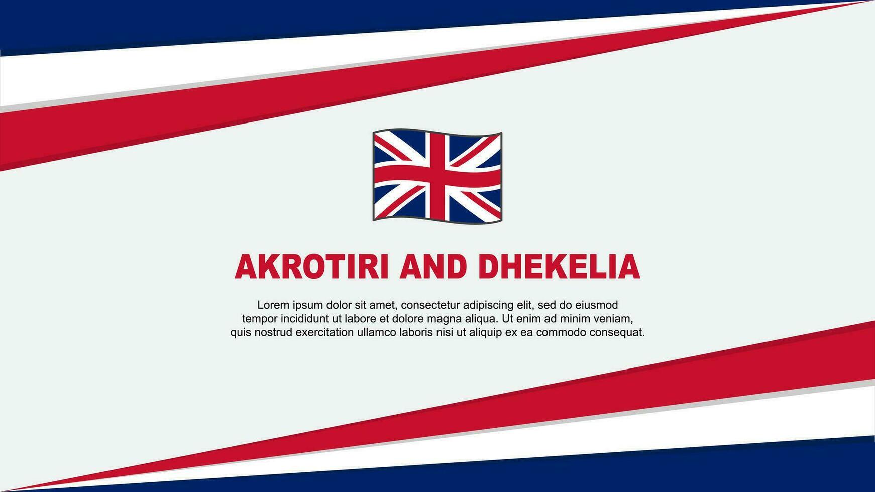 akrotiri och dhekelia flagga abstrakt bakgrund design mall. akrotiri och dhekelia oberoende dag baner tecknad serie vektor illustration. akrotiri och dhekelia design