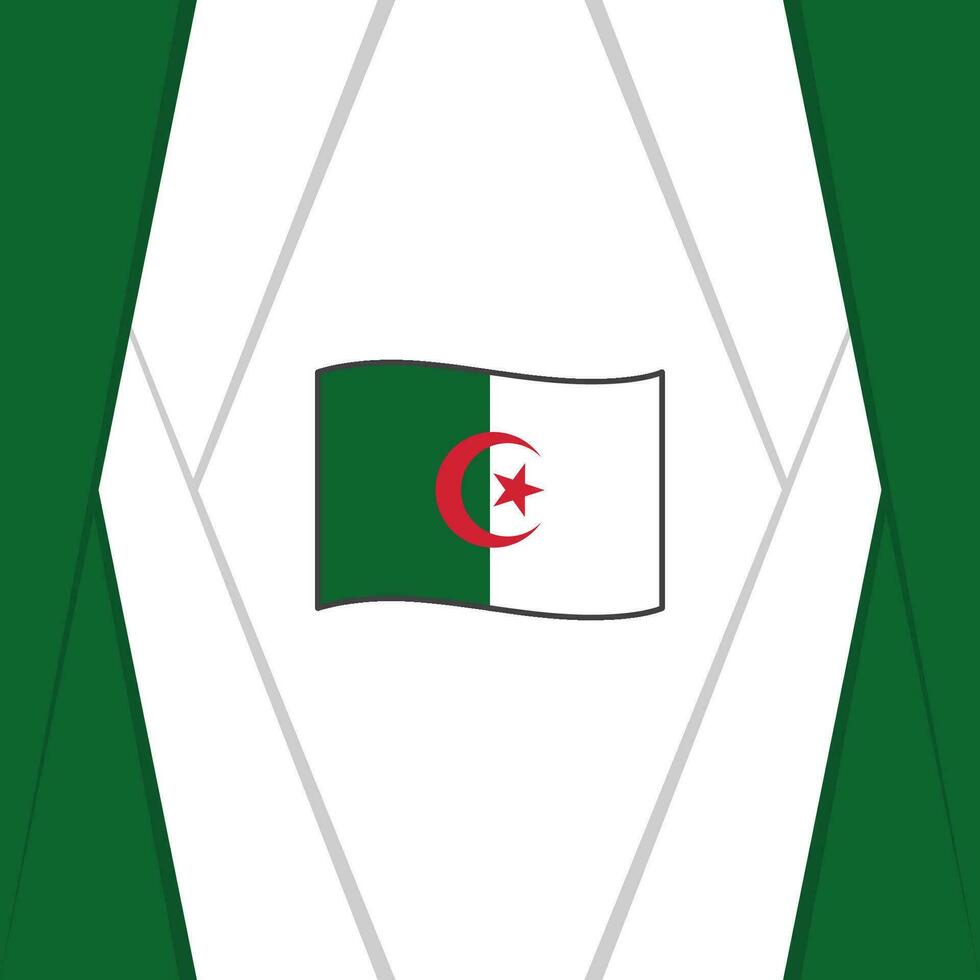 Algerien Flagge abstrakt Hintergrund Design Vorlage. Algerien Unabhängigkeit Tag Banner Sozial Medien Post. Algerien Hintergrund vektor