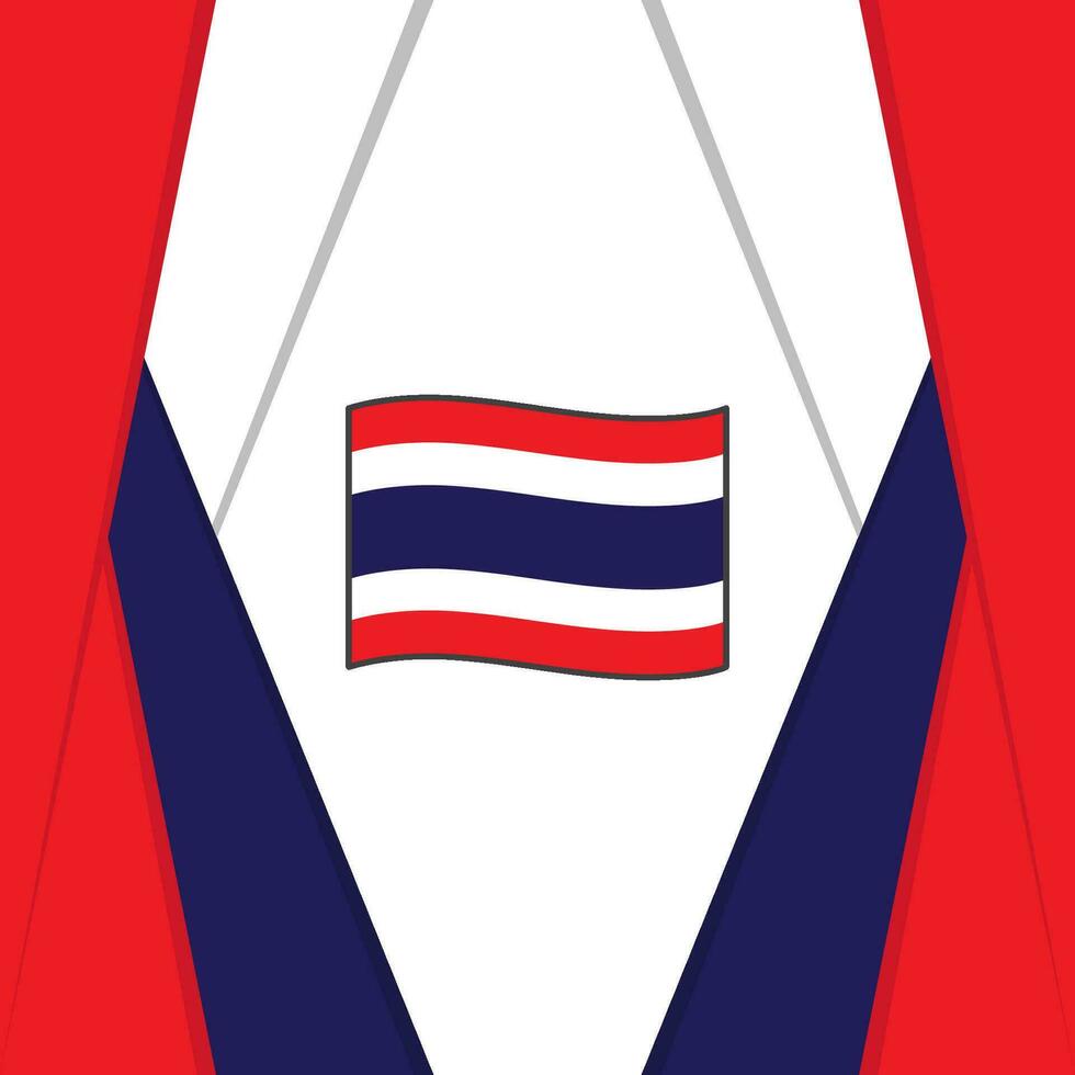 Thailand Flagge abstrakt Hintergrund Design Vorlage. Thailand Unabhängigkeit Tag Banner Sozial Medien Post. Thailand Hintergrund vektor