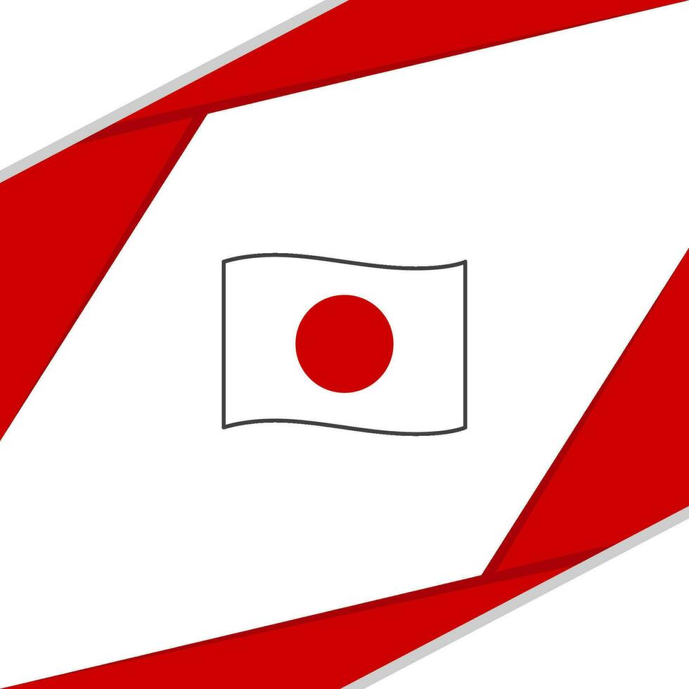 Japan Flagge abstrakt Hintergrund Design Vorlage. Japan Unabhängigkeit Tag Banner Sozial Medien Post. Japan vektor