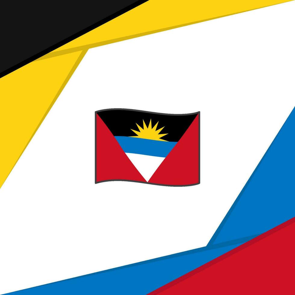 Antigua und Barbuda Flagge abstrakt Hintergrund Design Vorlage. Antigua und Barbuda Unabhängigkeit Tag Banner Sozial Medien Post. Antigua und Barbuda vektor
