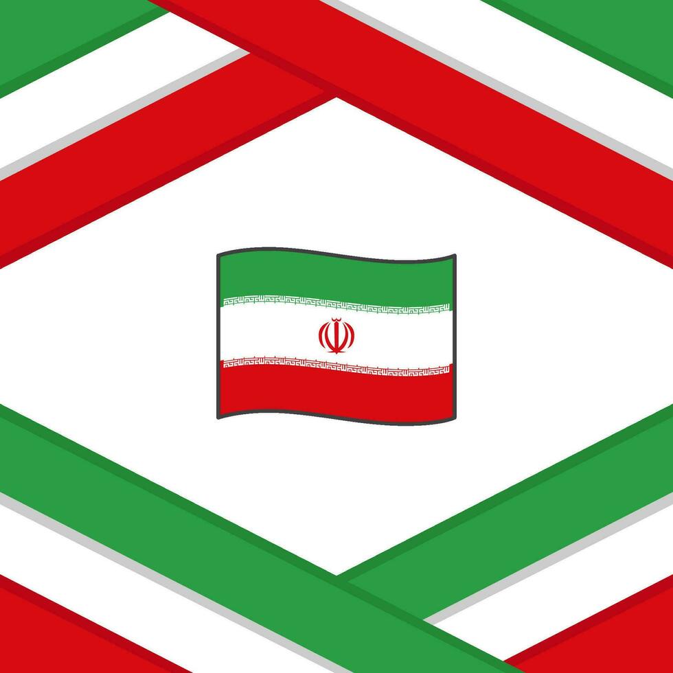 iran flagga abstrakt bakgrund design mall. iran oberoende dag baner social media posta. iran mall vektor