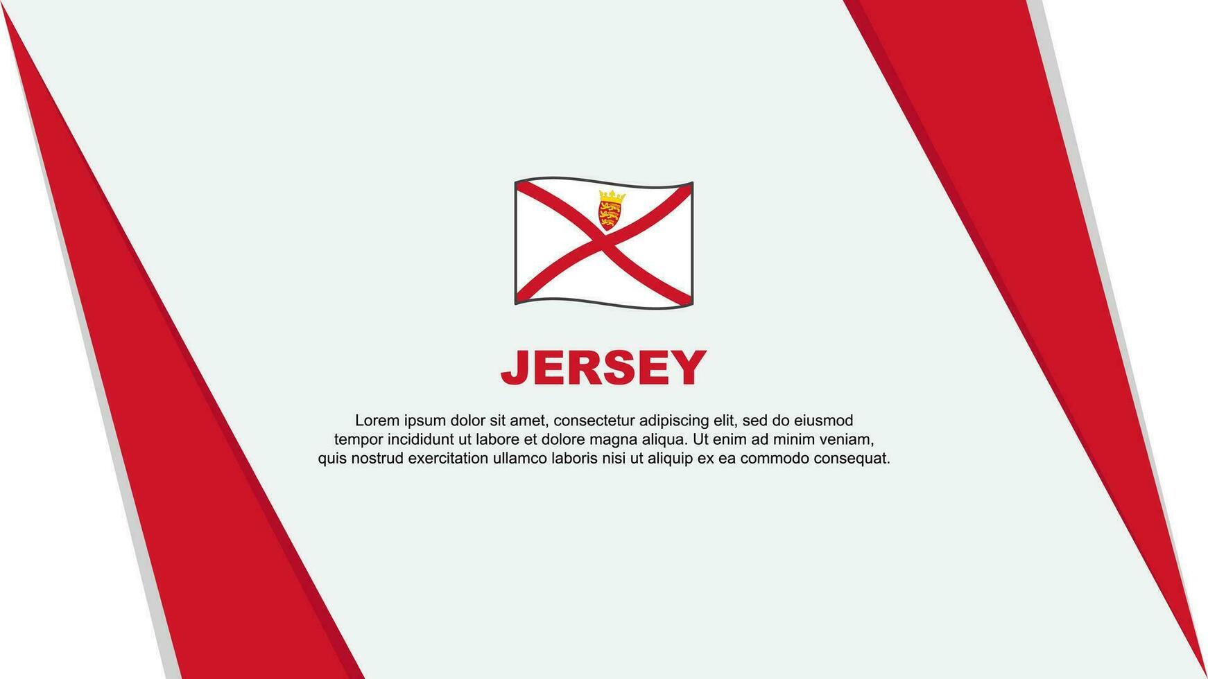 jersey flagga abstrakt bakgrund design mall. jersey oberoende dag baner tecknad serie vektor illustration. jersey flagga