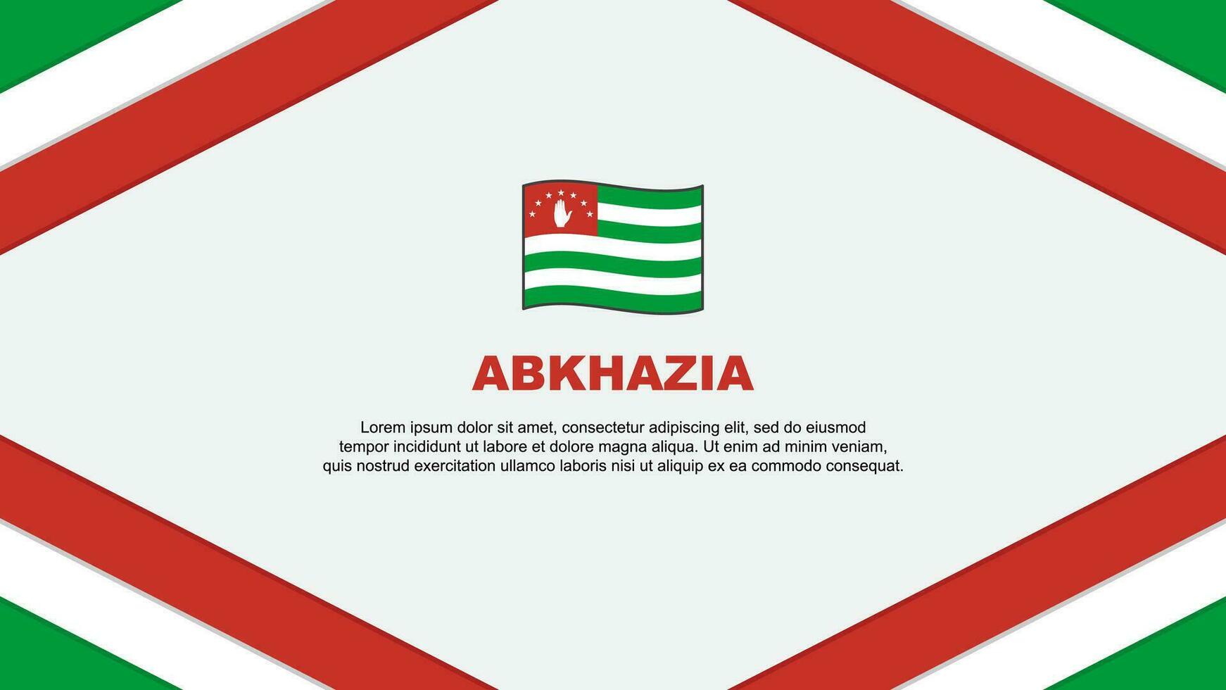 abkhazia Flagge abstrakt Hintergrund Design Vorlage. abkhazia Unabhängigkeit Tag Banner Karikatur Vektor Illustration. abkhazia Vorlage