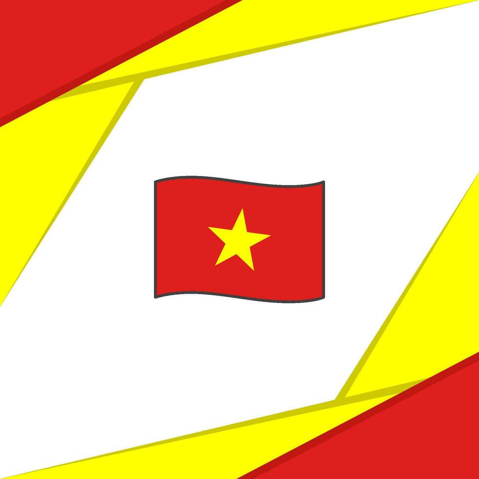 Vietnam Flagge abstrakt Hintergrund Design Vorlage. Vietnam Unabhängigkeit Tag Banner Sozial Medien Post. Vietnam vektor