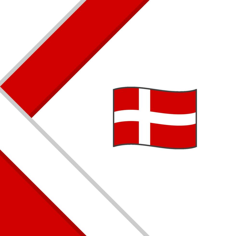 Dänemark Flagge abstrakt Hintergrund Design Vorlage. Dänemark Unabhängigkeit Tag Banner Sozial Medien Post. Dänemark Illustration vektor