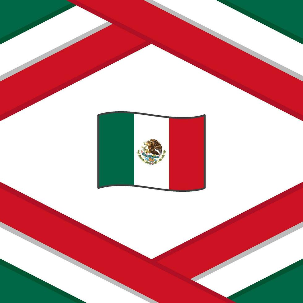 Mexiko Flagge abstrakt Hintergrund Design Vorlage. Mexiko Unabhängigkeit Tag Banner Sozial Medien Post. Mexiko Vorlage vektor