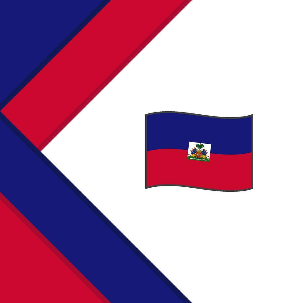 haiti flagga abstrakt bakgrund design mall. haiti oberoende dag baner social media posta. haiti vektor