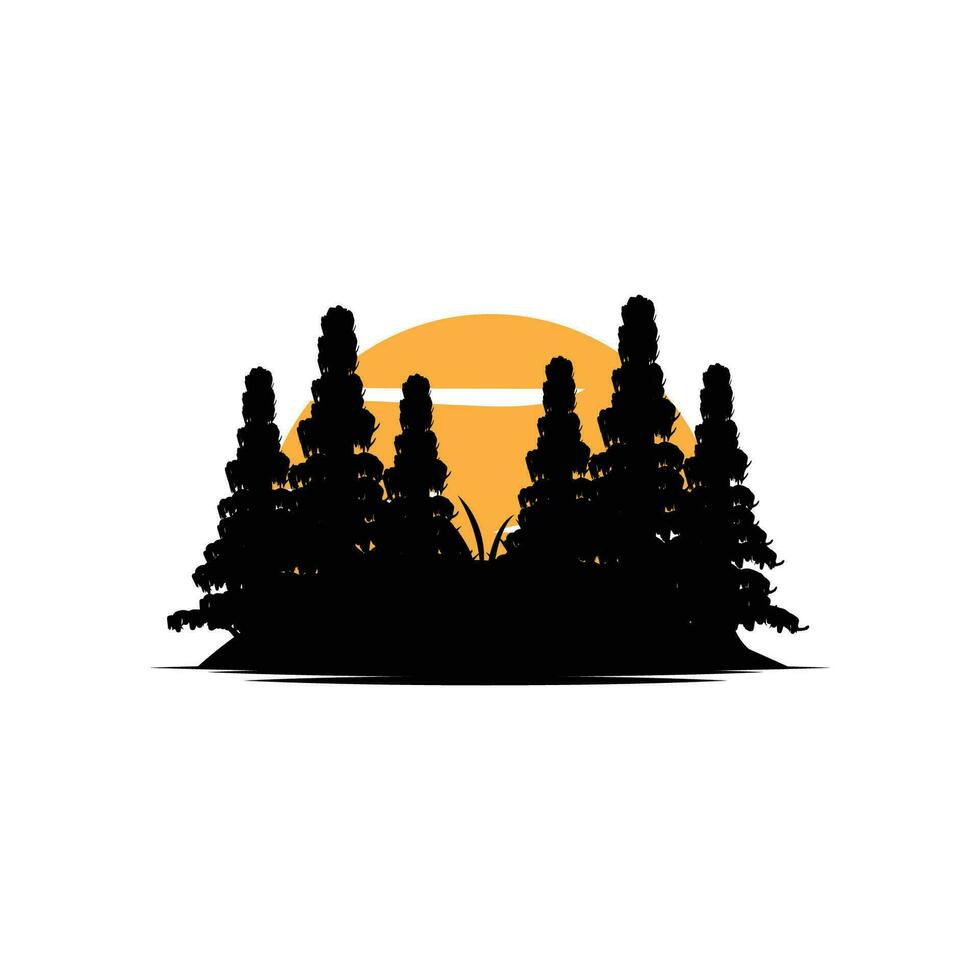 Wald Logo, Urwald Abenteuer einfach Design Vektor, Illustration Vorlage vektor