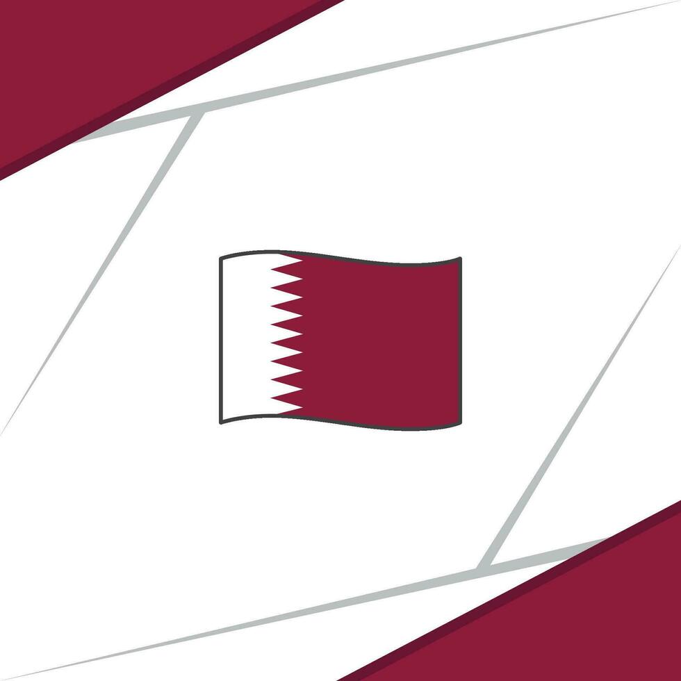Katar Flagge abstrakt Hintergrund Design Vorlage. Katar Unabhängigkeit Tag Banner Sozial Medien Post. Katar Design vektor