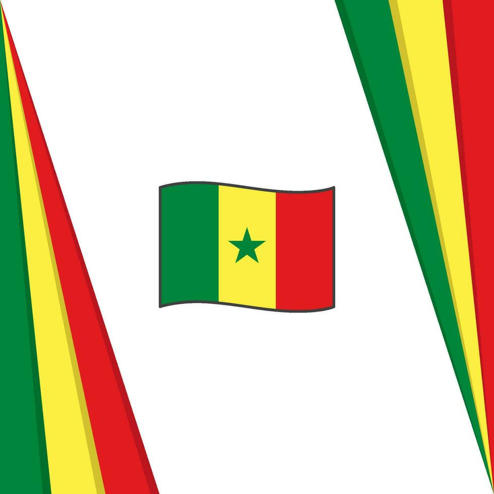 Senegal Flagge abstrakt Hintergrund Design Vorlage. Senegal Unabhängigkeit Tag Banner Sozial Medien Post. Senegal Flagge vektor