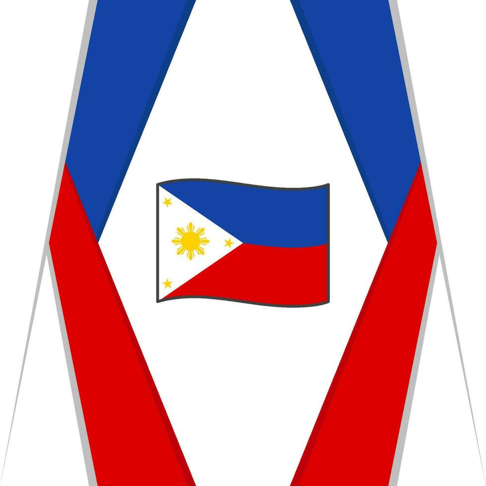 Philippinen Flagge abstrakt Hintergrund Design Vorlage. Philippinen Unabhängigkeit Tag Banner Sozial Medien Post. Philippinen Hintergrund vektor