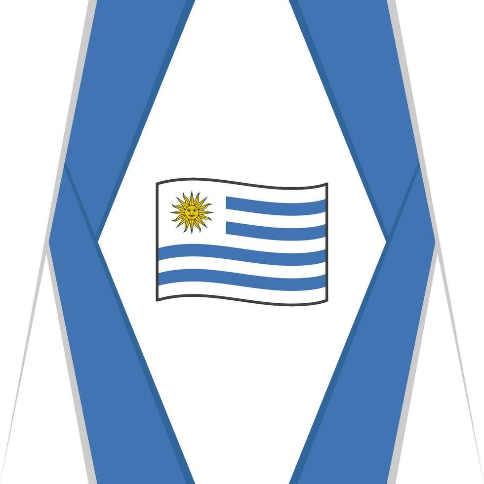 uruguay flagga abstrakt bakgrund design mall. uruguay oberoende dag baner social media posta. uruguay bakgrund vektor