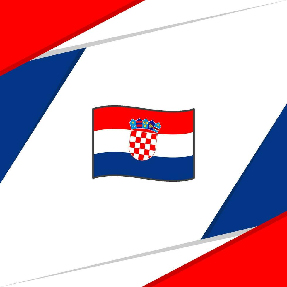 kroatien flagga abstrakt bakgrund design mall. kroatien oberoende dag baner social media posta. kroatien vektor