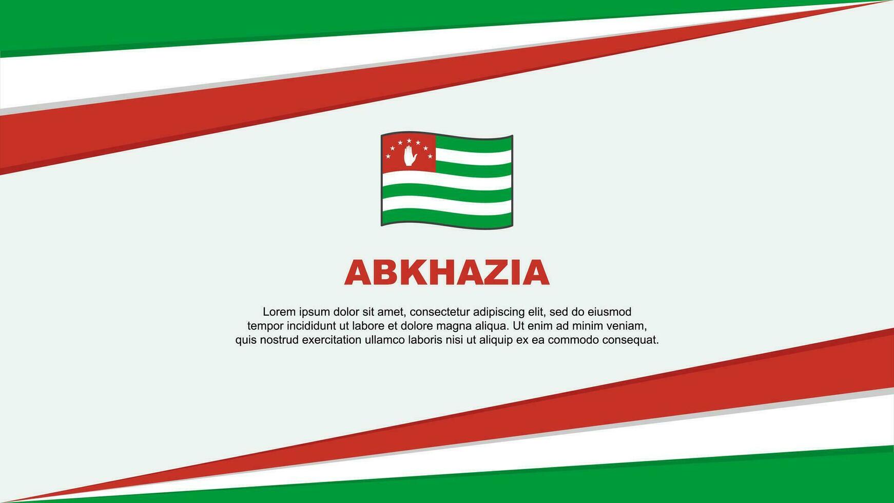 abkhazia Flagge abstrakt Hintergrund Design Vorlage. abkhazia Unabhängigkeit Tag Banner Karikatur Vektor Illustration. abkhazia Design