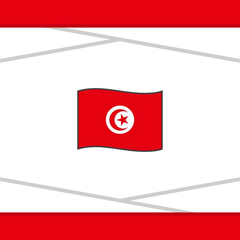 Tunesien Flagge abstrakt Hintergrund Design Vorlage. Tunesien Unabhängigkeit Tag Banner Sozial Medien Post. Tunesien Vektor