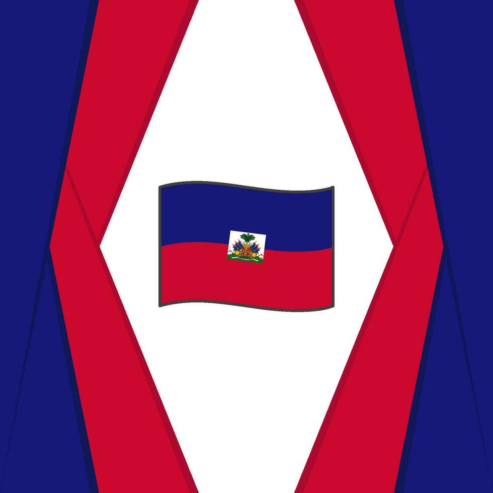 Haiti Flagge abstrakt Hintergrund Design Vorlage. Haiti Unabhängigkeit Tag Banner Sozial Medien Post. Haiti Design vektor