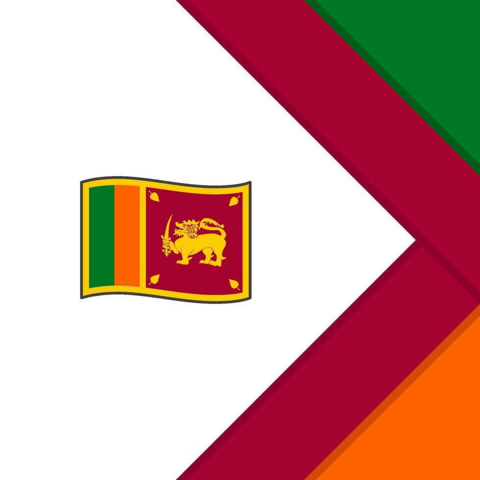 sri Lanka Flagge abstrakt Hintergrund Design Vorlage. sri Lanka Unabhängigkeit Tag Banner Sozial Medien Post. sri Lanka Vorlage vektor