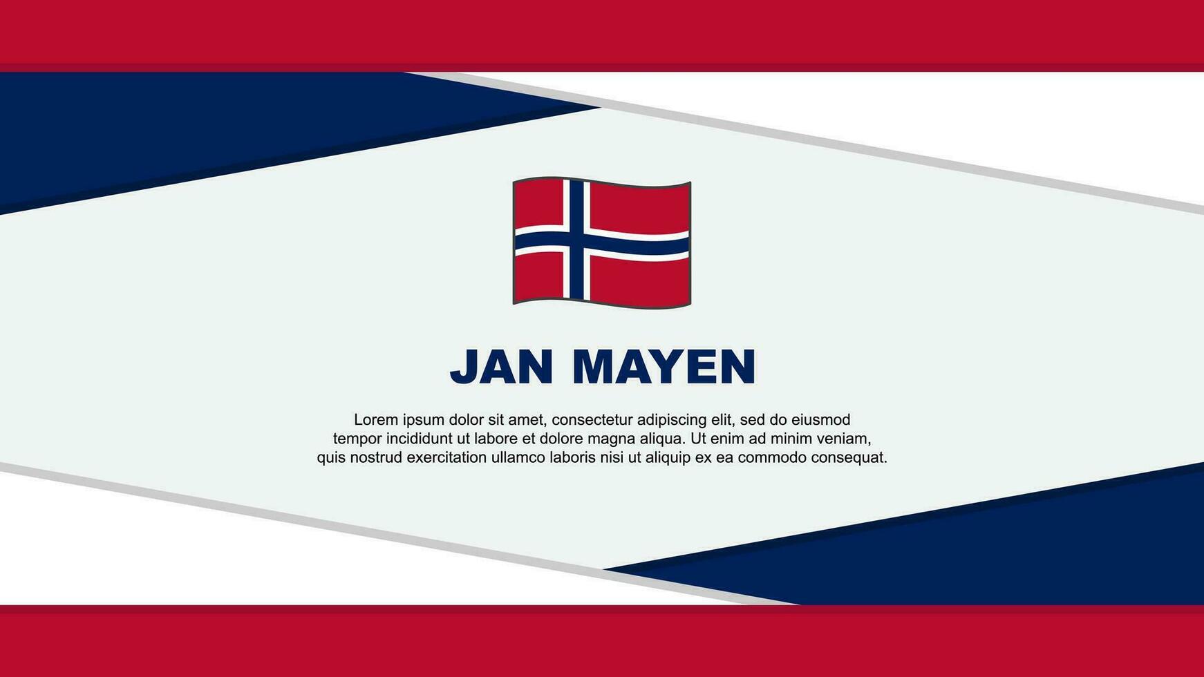 jan mayen flagga abstrakt bakgrund design mall. jan mayen oberoende dag baner tecknad serie vektor illustration. jan mayen vektor