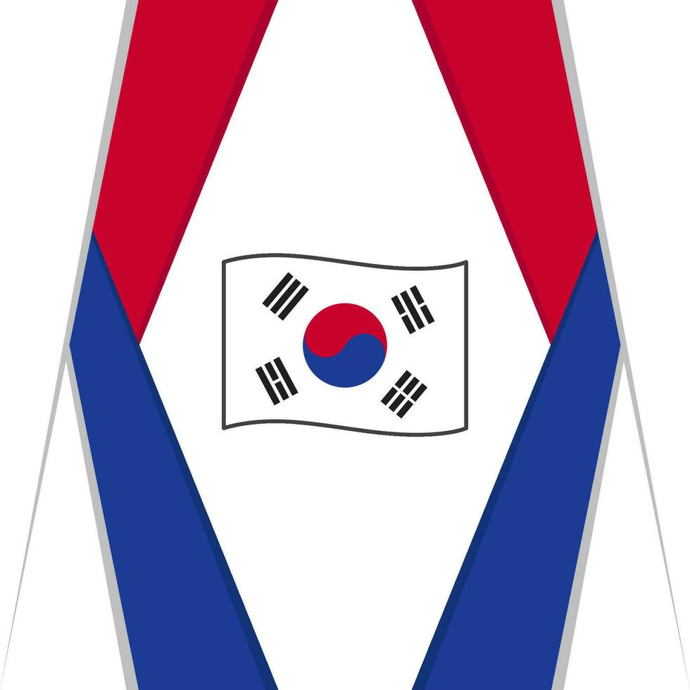 Süd Korea Flagge abstrakt Hintergrund Design Vorlage. Süd Korea Unabhängigkeit Tag Banner Sozial Medien Post. Süd Korea Hintergrund vektor