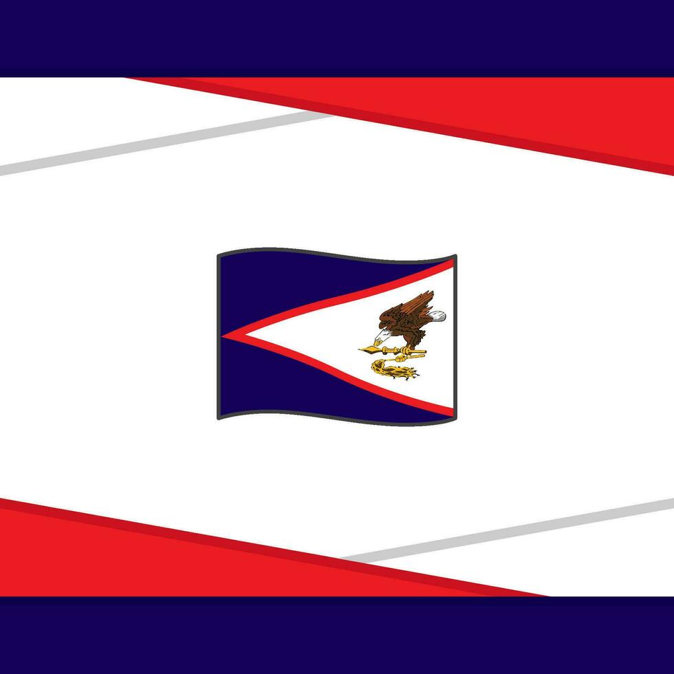 amerikanisch Samoa Flagge abstrakt Hintergrund Design Vorlage. amerikanisch Samoa Unabhängigkeit Tag Banner Sozial Medien Post. amerikanisch Samoa Vektor