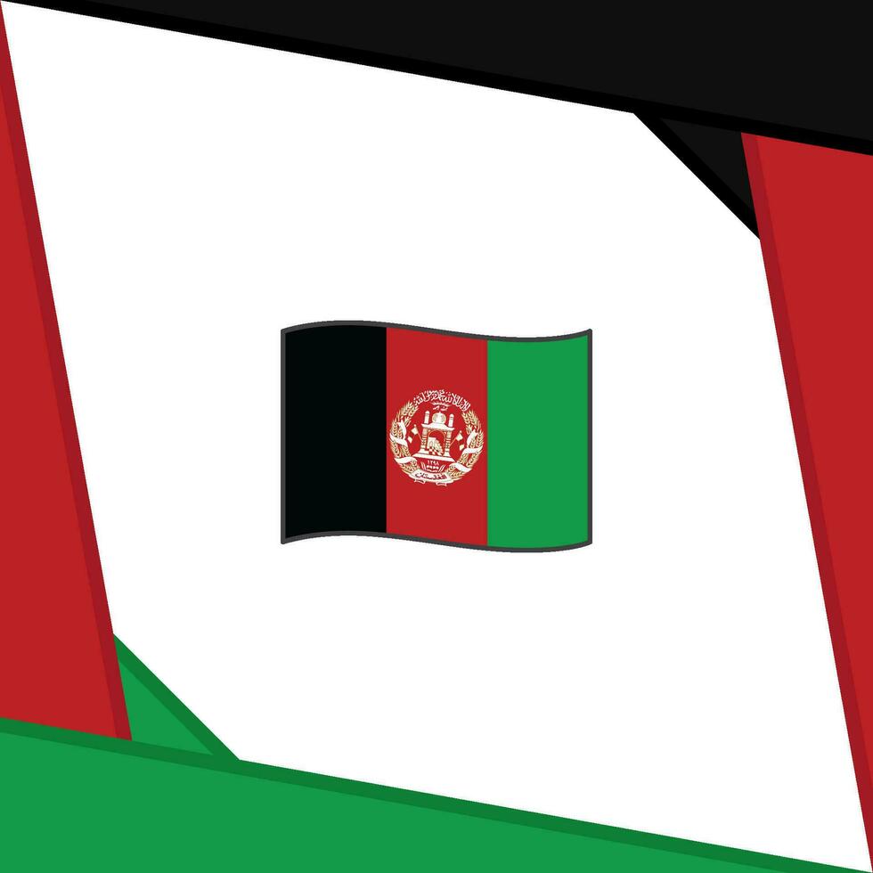 Afghanistan Flagge abstrakt Hintergrund Design Vorlage. Afghanistan Unabhängigkeit Tag Banner Sozial Medien Post. Afghanistan Unabhängigkeit Tag vektor