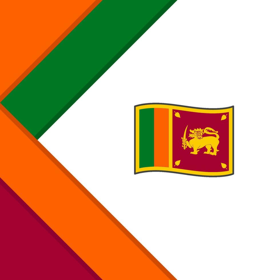 sri Lanka Flagge abstrakt Hintergrund Design Vorlage. sri Lanka Unabhängigkeit Tag Banner Sozial Medien Post. sri Lanka vektor