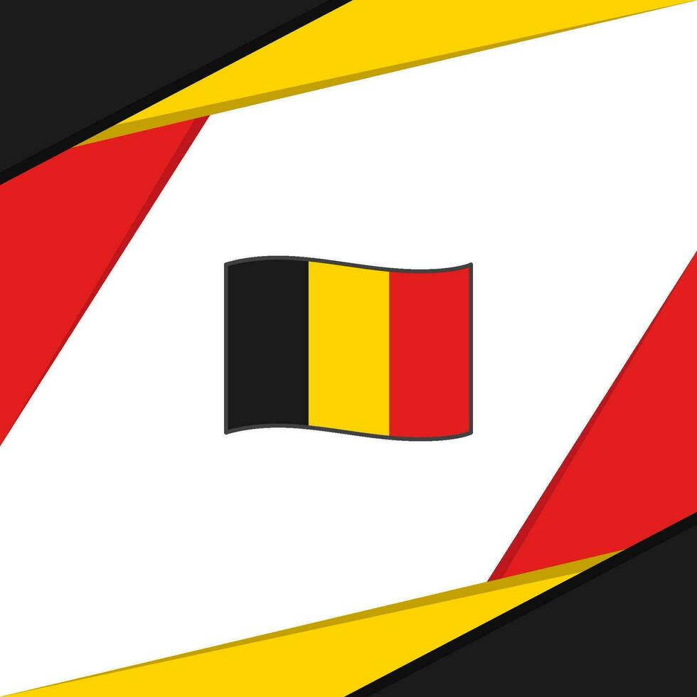 Belgien Flagge abstrakt Hintergrund Design Vorlage. Belgien Unabhängigkeit Tag Banner Sozial Medien Post. Belgien vektor