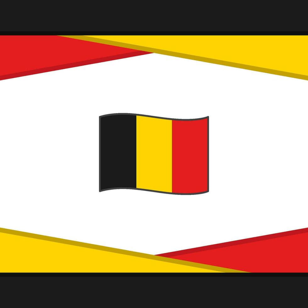 belgien flagga abstrakt bakgrund design mall. belgien oberoende dag baner social media posta. belgien vektor