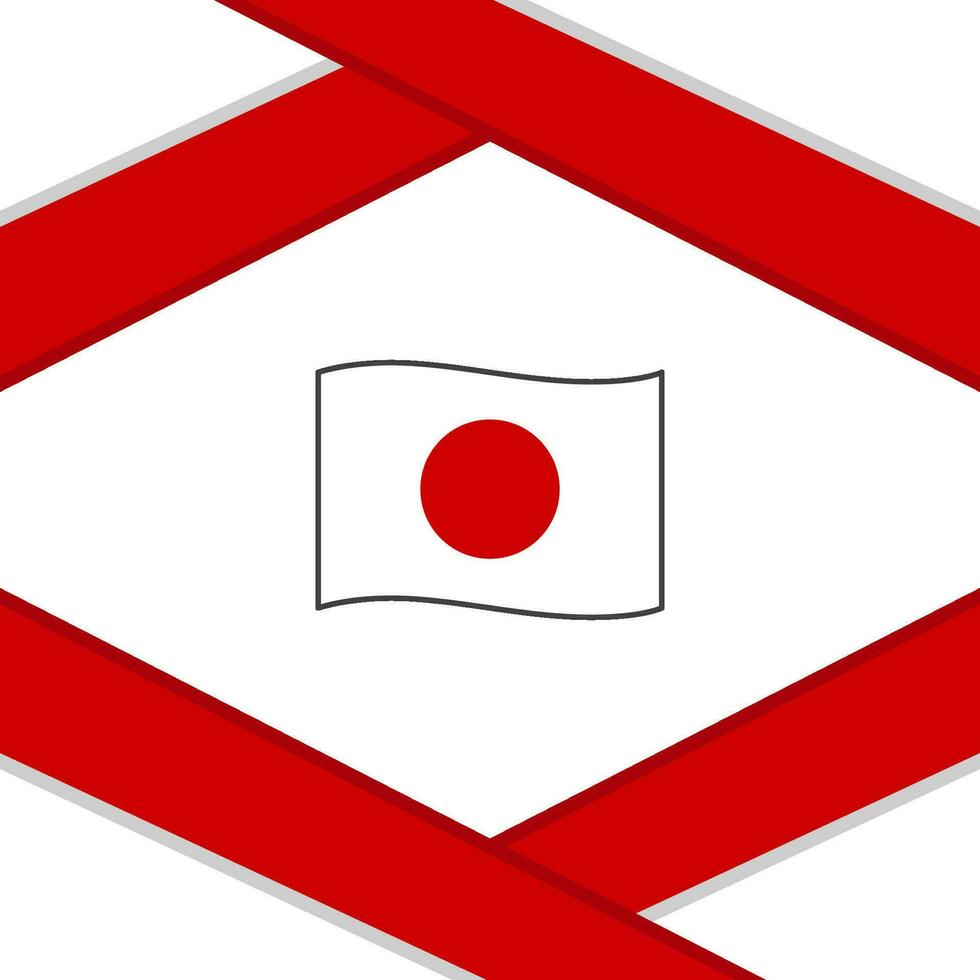 Japan Flagge abstrakt Hintergrund Design Vorlage. Japan Unabhängigkeit Tag Banner Sozial Medien Post. Japan Vorlage vektor