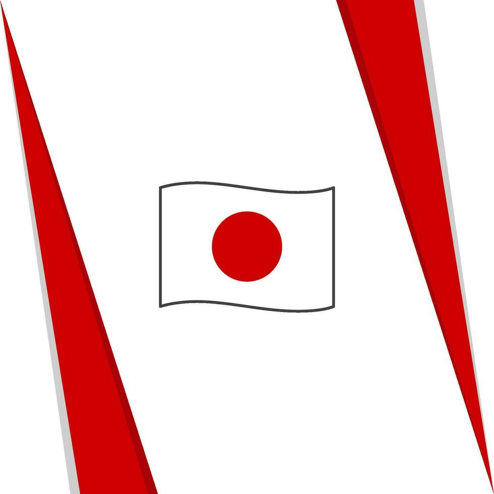 Japan Flagge abstrakt Hintergrund Design Vorlage. Japan Unabhängigkeit Tag Banner Sozial Medien Post. Japan Flagge vektor