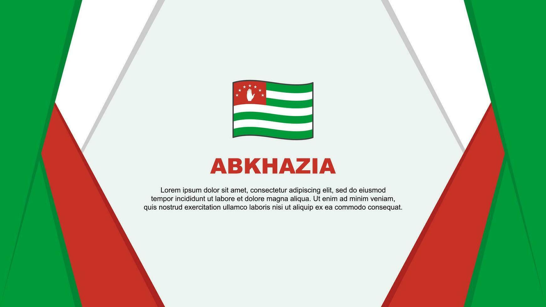 abkhazia Flagge abstrakt Hintergrund Design Vorlage. abkhazia Unabhängigkeit Tag Banner Karikatur Vektor Illustration. abkhazia Hintergrund