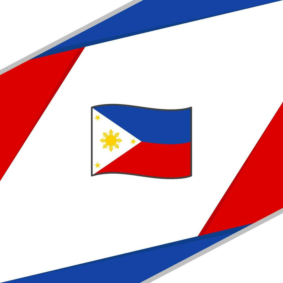 Philippinen Flagge abstrakt Hintergrund Design Vorlage. Philippinen Unabhängigkeit Tag Banner Sozial Medien Post. Philippinen vektor