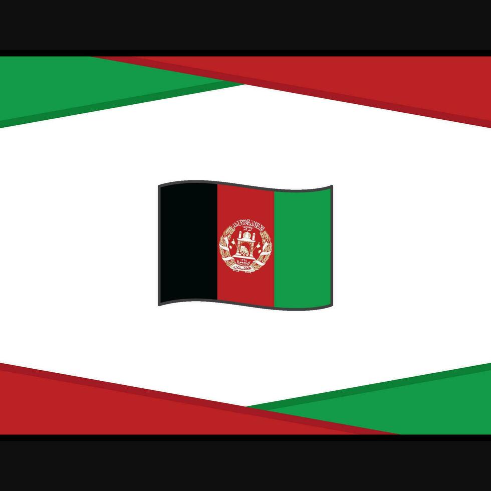 Afghanistan Flagge abstrakt Hintergrund Design Vorlage. Afghanistan Unabhängigkeit Tag Banner Sozial Medien Post. Afghanistan Vektor