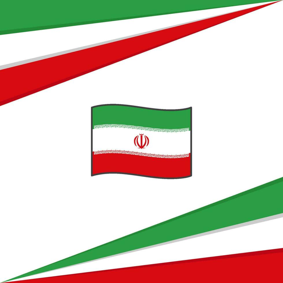 iran flagga abstrakt bakgrund design mall. iran oberoende dag baner social media posta. iran design vektor
