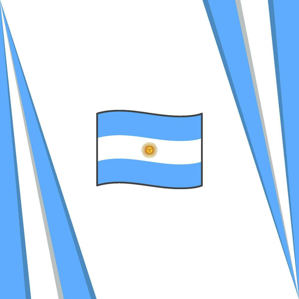 argentina flagga abstrakt bakgrund design mall. argentina oberoende dag baner social media posta. argentina oberoende dag vektor