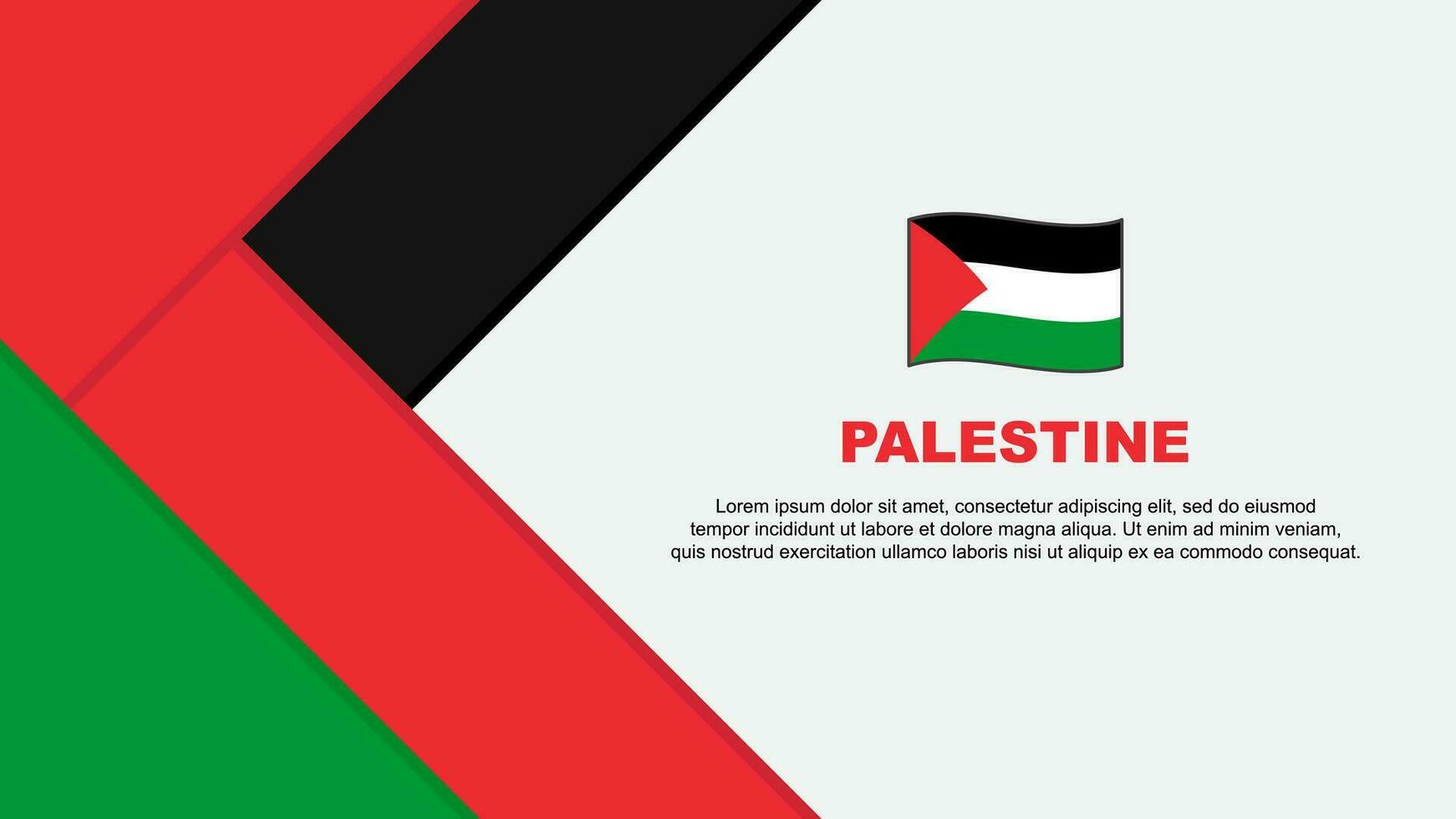palestina flagga abstrakt bakgrund design mall. palestina oberoende dag baner tecknad serie vektor illustration. palestina illustration