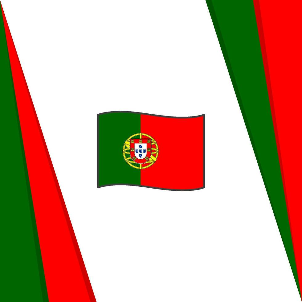 portugal flagga abstrakt bakgrund design mall. portugal oberoende dag baner social media posta. portugal baner vektor
