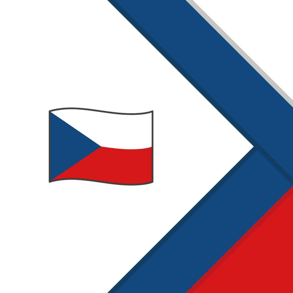 tjeck republik flagga abstrakt bakgrund design mall. tjeck republik oberoende dag baner social media posta. tjeck republik mall vektor
